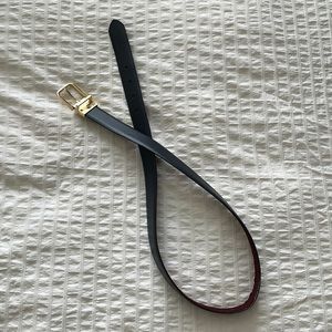 Reversible deep navy blue belt